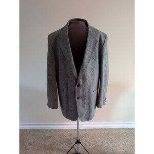 New Circle S Blazer Mens 48L  Western Sport Coat Wool Cowboy Yoke Casual Jacket